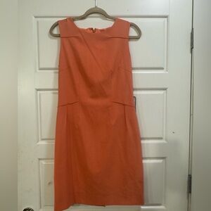 ANTONIO MELANI Coral Sleeveless Midi Sheath Dress